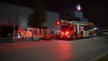 Ankara'da konveyör bant fabrikasında yangın çıktı