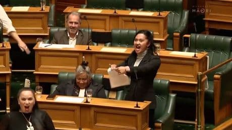 Maori MPs suspended for 'scary' haka in New Zealand parliament protest