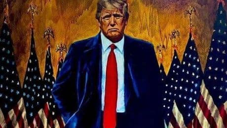 Donald Trump's new White House portrait criticised for 'Satanic theme'