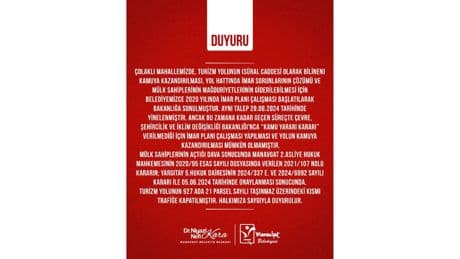 Turizm yolunun kamuya kazandırılması sürecinde bakanlık onayı bekleniyor