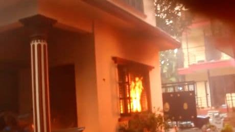 Nepal prime minister’s private residence engulfed in flames as anti-corruption protests erupt