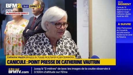 Horaires adaptés, équipement, eau… Catherine Vautrin revient sur les règles de vigilance pour les salariés face à la canicule