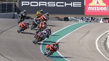 Il pilota KWR Harley-Davidson James Rispoli domina la King of the Baggers a Laguna Seca