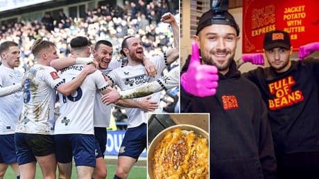 Viral TikTok stars the SpudBros go from flogging £12 meals to sponsoring Championship club with shock announcement expected TODAY