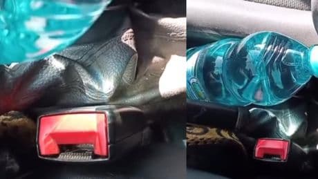 Un experto alerta del peligro de dejar una botella de agua así en el coche durante el verano para combatir el calor: “Hace efecto de lente convexa y te va a concentrar la luz; tenla escondida del sol”