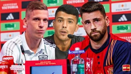 Sigue la rueda de prensa de Dani Olmo, Unai Simón y Pedro Porro, en streaming