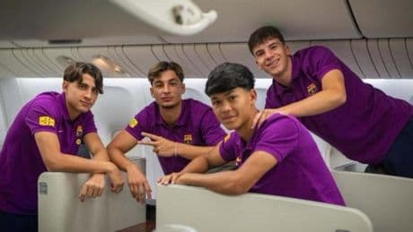 'Los 4 fantásticos' de La Masia que se han ganado el billete a Asia