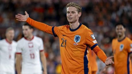 Frenkie de Jong haakt geblesseerd af bij Oranje; Ronald Koeman roept geen vervanger op