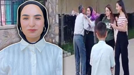 Sınav çıkışı babasının çiçekle karşıladığı Çimen YKS sonucuyla babasını gururlandırdı