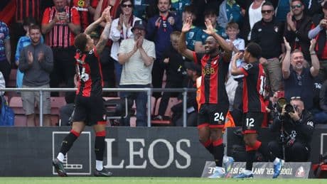 Antoine Semenyo at the double as Bournemouth finish with win over Leicester