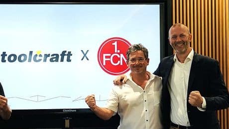 toolcraft-Boss spricht schon von Liebe - Nürnberg hat jetzt Sponsor mit Club-Herz