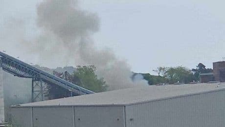 Fire crews battling derelict building blaze near Scots biomass plant