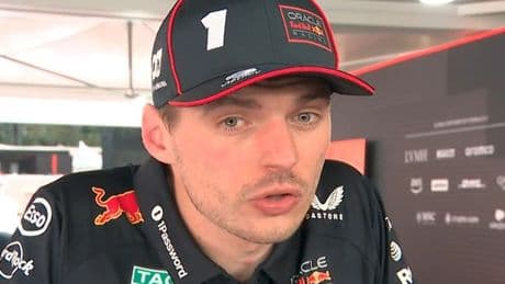 Max Verstappen's three-word reply when asked if George Russell clash was deliberate