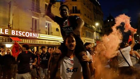 I was in the heart of PSG’s celebrations in Paris – it was a war zone with yobs throwing bottles and launching fireworks