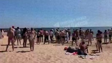 Three tourists killed by ‘sea mines’ washing up on packed Ukrainian beach
