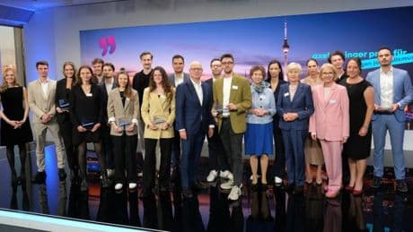 Nachwuchsjournalisten mit Axel-Springer-Preis ausgezeichnet – Darunter WELT-Chefreporter Naber
