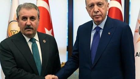 Cumhurbaşkanı Erdoğan, BBP Genel Başkanı Destici'yi kabul etti