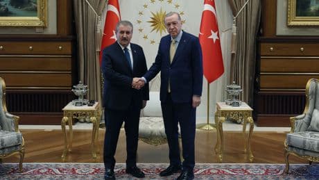 Cumhurbaşkanı Erdoğan, BBP lideri Mustafa Destici'yi kabul etti