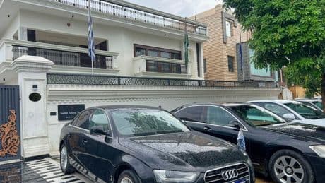 Indian police arrest a suspected scammer running a fake embassy near New Delhi