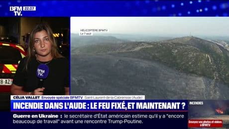 Feu fixé dans l'Aude: 1 500 personnes restent privées d’électricité et la commune de Fontjoncouse est toujours sans eau