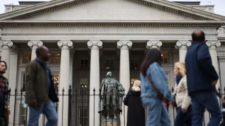 The national debt has reached a record $37 trillion, the Treasury Department reports