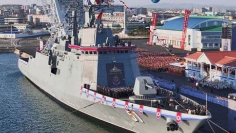 Three North Korean officials arrested after Kim Jong-Un's new warship sinks at launch