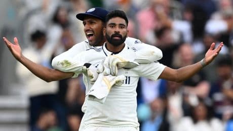 Mohammed Siraj the hero as India win fifth Test thriller to draw series