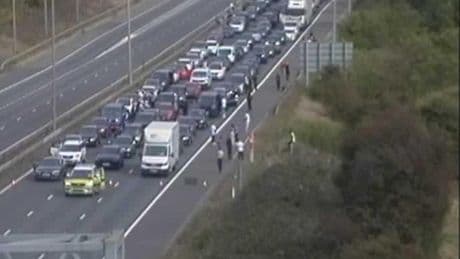 Traffic blocked with people out of cars on M6 after police incident