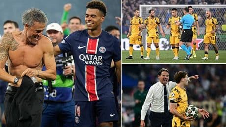 Two PSG stars receive rare 10/10 rating from L'Equipe following dominant Champions League triumph... but an Inter Milan player gets a ONE after enduring nightmare evening
