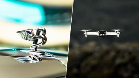 Señalizar con una luz intermitente no es lo bastante elegante para Bentley. Ha patentado un dron que despega desde su emblema