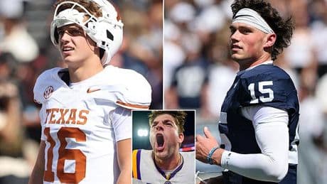 Arch Manning tumbles out of contention for No 1 pick in NFL Draft after awful Texas debut as two rivals become joint favorites