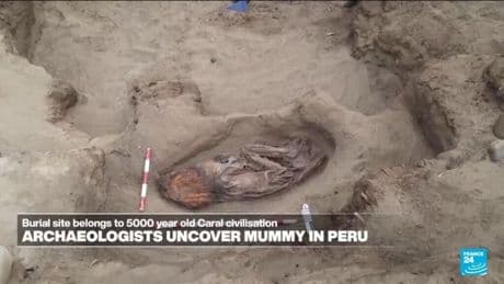 Remains of 5,000-year-old noblewoman found in Peru dig