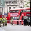 15 people hospitalized after double-decker bus crashes outside London station