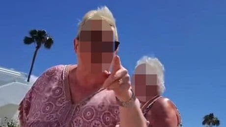 Moment 'Karen' screams at fellow Brit tourists for 'stealing her sunbeds' in Lanzarote