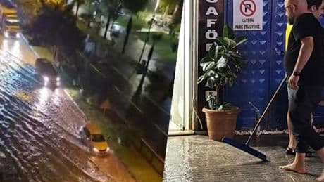 Ordu'da sağanak etkili oldu! Cadde ve sokaklar suyla doldu