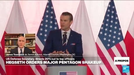 US Defense Secretary Hegseth directs 20% cut to top military leadership positions
