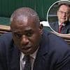 QUENTIN LETTS: MPs hurled questions at the glacial Mr Lammy like Sioux braves attacking cowboys