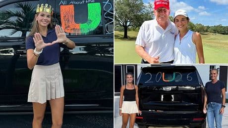 Kai Trump ditches Elon Musk gift as she begins final year at school before Miami golf scholarship