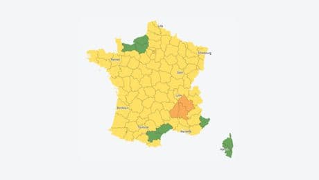 L’Ardèche, la Drôme et l’Isère placées en vigilance orange pour risque d’orages jeudi après-midi