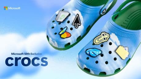Vuelve el mítico Clippy de Windows XP… pero a tus pies: así son las nuevas Crocs de Microsoft