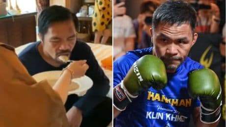 Manny Pacquiao was spoon-fed by his wife after last fight – at 46, he’s back for another