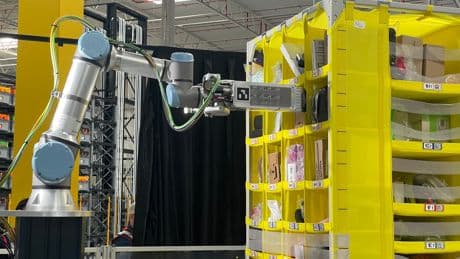 Vulcain, le robot tactile d'Amazon testé en entrepôt