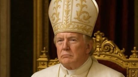 Trump publica una imagen disfrazado de Papa después de bromear con asumir el cargo tras morir Francisco