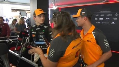 El gesto de Norris con Piastri cuando se lo encontró tras la carrera después del toque en Canadá: "Me siento mal"