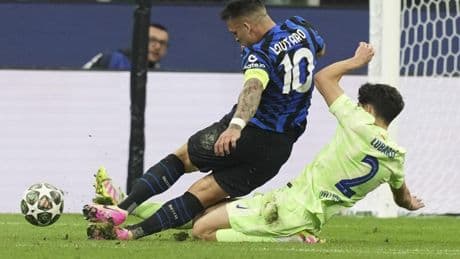 Wenger, “totalmente en contra” del penalti de Cubarsí a Lautaro Martínez