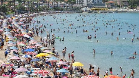 Kuşadası ve Didim'de deniz suyu sıcaklıkları