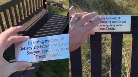 Jeffrey Epstein memorial plaque placed at Donald Trump’s Aberdeen golf course