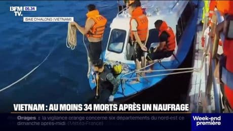 Vietnam: au moins 34 morts après le naufrage d'un bateau touristique