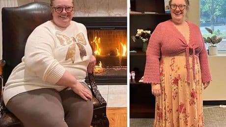 Perimenopausal woman loses nearly 3 stone in 5 months even though she 'loves food'