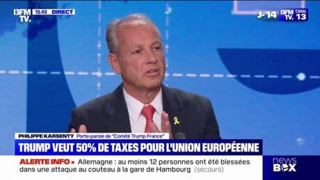 Droits de douane: Philippe Karsenty, porte-parole de "Comité Trump France", explique que "la géopolitique est très importante pour Donald Trump"
